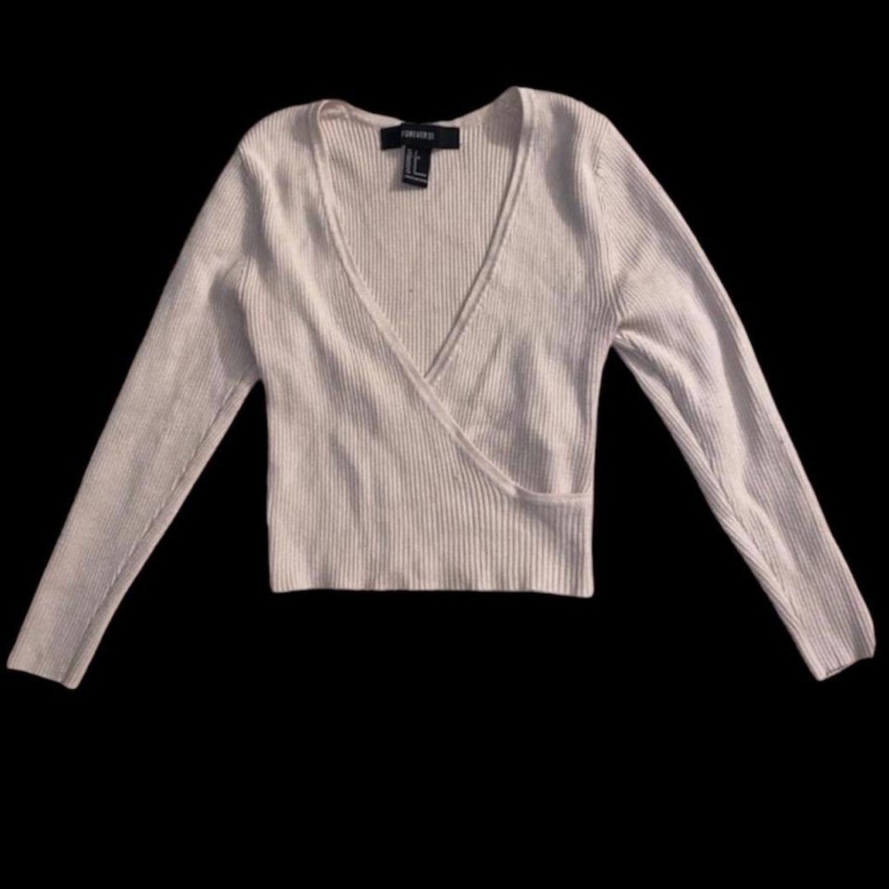 Ribbed Criss Crossed Crop Top